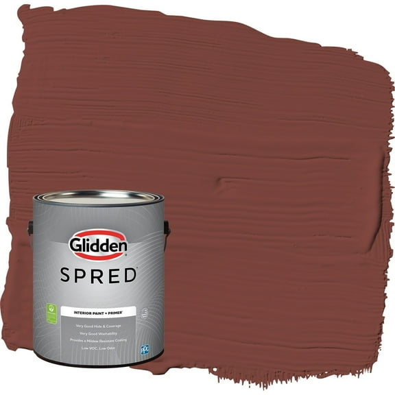Glidden Spred Sweet Spiceberry / Red Semi-Gloss Interior Paint with Primer, 1 Gallon