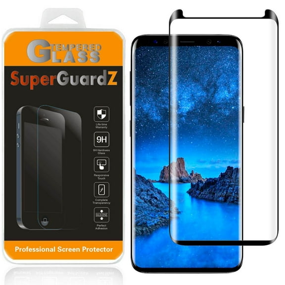 Samsung Galaxy S9 Plus SuperGuardZ 3D Curved [FULL COVER] Tempered Glass Screen Protector   2 Stylus Pen