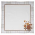thumbnail image 2 of Vargottam Napkins FloralsPrint, DinnerNapkins , 100 % Cotton, Set of 4 ReusableNapkins Set, Size 20X20 Inch,White,OversizedClothNapkins, 2 of 8
