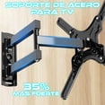 thumbnail image 2 of Base Soportes De Pantalla Pared Tv 14 A 55 Pulgadas Soporta Max 50kg Soporte De Tv Universal Compatible Soporte Universal Mural Para Televisión Monitor Inclinable Y Ajustable Color Negro, 2 of 6