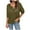 Green, variant on Womens Long Sleeve T-Shirts Solid Color V Neck Button Placket Knit Pullover Loose Fit Casual Top for Fall and Winter