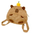thumbnail image 3 of Mochila de carpincho jinwen bolsa de peluche elegante bolsa de viaje, 3 of 8