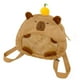 thumbnail image 3 of Mochila de peluche de carpincho, bolsa de juguete de carpincho con cremallera suave, elegante y linda mochila de día, bolsa de animal de peluche para, 3 of 8