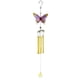 thumbnail image 2 of Campanas de viento de metal con forma de mariposa de 75 cm grandes para colgar Oro, 2 of 9