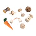 thumbnail image 1 of Juguete molar para el cuidado de los masticables para ejercicio de 8 piezas Zulema pelota de ejercicio de hámster, 1 of 8