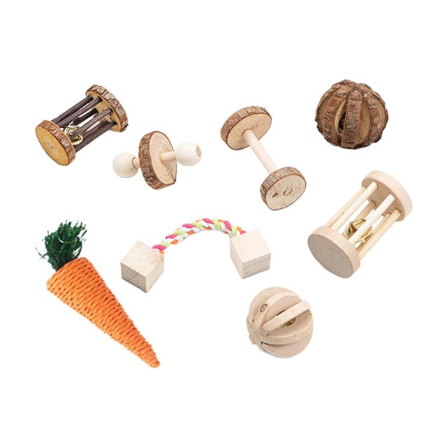 Juguete molar para el cuidado de los masticables para ejercicio de 8 piezas Zulema pelota de ejercicio de hámster