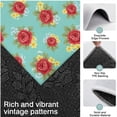 thumbnail image 3 of Pioneer Flower Floral Print Pattern Kitchen Rugs Sets Of 3,Kitchen Runner Rugs Non Skid Washable,Decorative Kitchen Floor Mats for Kitchen,Sink,Laundry,17X30 Inch + 17X47 Inch + 17X59 Inch, 3 of 6