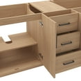 thumbnail image 4 of Fresca Fcb4472-Cwh-U Sawyer 72" Free Standing Double Basin Vanity Set - Mocha Birch, 4 of 7