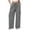 02# Dark Gray, variant on Cotton Cargo Pants for Women Ihhxva Wide Leg Relaxed Fit Elastic Waist Solid Color Adjustable Multi-Pockets Fall Work Casual Daily Wear Outdoor S-2XL