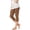 Brown, variant on Mwjwdo Girls Lace Trim Capri Leggings Stretchy Yoga Pants Elastic High Waisted Joggers Kids Athletic Running Dance Sweatpants Black 2 Years