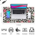 thumbnail image 5 of Long Mouse Pads for Desk,Pioneer Flower Floral Print Pattern Desk Mats on Top Of Desks, Desk Mouse Pad Extra Large with 3mm Non-Slip Base and Stitched Edge for Gaming,Office,Work,Home 31.5"x15.7", 5 of 6