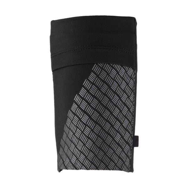 Brazalete deportivo reflectante para correr, colgante para teléfono, funda para cinturón de muñeca Negro l