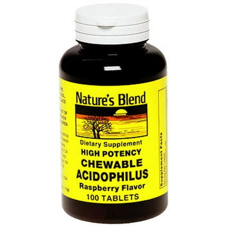 Nature's Blend Acidophilus Chewable Raspberry Flavor - 100 ... Nature's Blend Acidophilus Chewable Raspberry Flavor - 100 ...