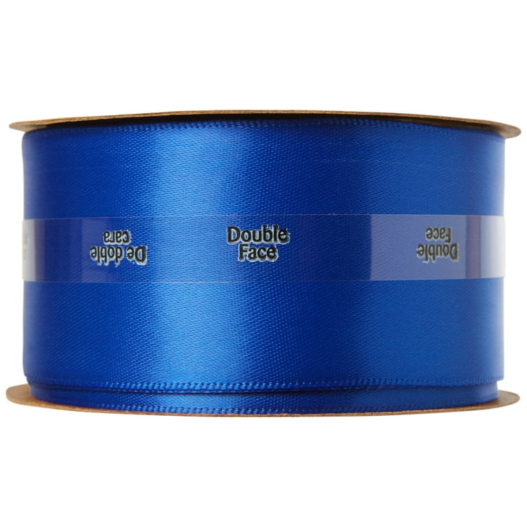 Stuffvisor Satin Royal Blue Ribbon - 1 inch x 50 Yards, Double Face Solid  Color Ribbon Roll, 100% Polyester Ribbon for Gift Wrapping, Crafts, Hair  and