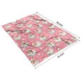 thumbnail image 4 of Pink Christmas Santa Pattern Blanket,Comfortable Soft Flannel Throw Blanket,All Season,Warm Lightweight Blankets for Sofa Bed Couch Living Room Chair,40"x50", 4 of 4