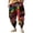 Black@GC@, variant on CONZONE Mens Baggy Harem Pants Wide Leg Pants for Men Trendy Elastic Waist Graphic Y2K Soft Casual Joggers With Pocket