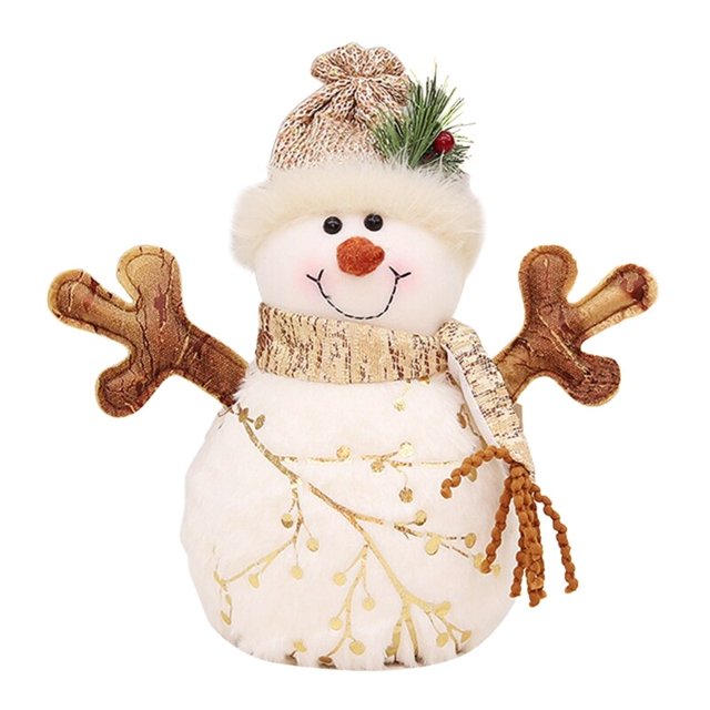 Decoración de animales de peluche BANYUO de Papá Noel y muñeco de nieve