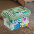 thumbnail image 6 of Zeiwohndc Plastic Medicine Storage Box with Handle Multipurpose Box Household, 6 of 8