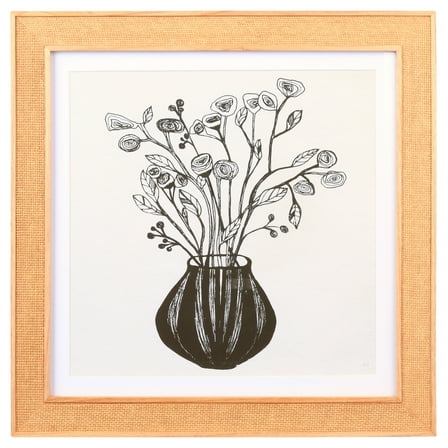 Home Decor Collection Crystal Art Gallery Rattan Floral Wall Art Natural Boho Home Decor