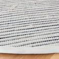 thumbnail image 3 of SAFAVIEH Montauk Carver Striped Cotton Area Rug, Navy/Ivory, 6' x 6' Round, 3 of 8