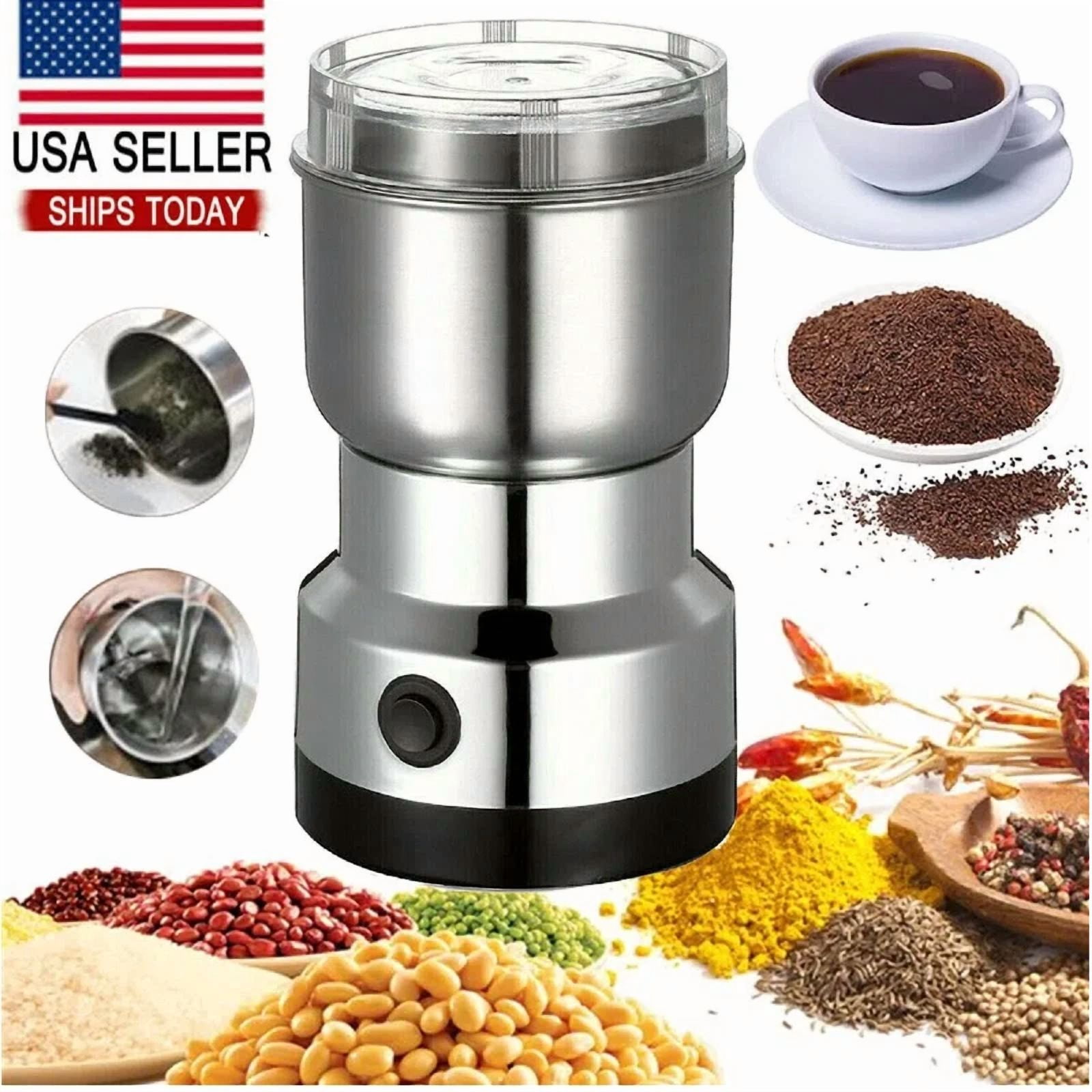 Electric Coffee Bean Grinder Nut Seed Herb Grind Spice Crusher Mill Blender New