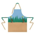 thumbnail image 2 of Blue Bigfoot and Guitar Pattern Apron-Garden Aprons for Women with Pockets-Cotton Linen Waterproof Kitchen Cooking Gardening Aprons Adjustable for Kitchen,Cooking,BBQ and Salon 33x27 Inch, 2 of 7