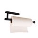 thumbnail image 1 of Portarrollos de cocina sin perforación - Portarrollos de papel Estante de acero inoxidable Portarrollos de papel negro para cocina, 1 of 2