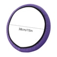 thumbnail image 2 of Car Steering Wheel Cover, Microfiber Leather 14.5-15 Inch Anti-Slip Breathable Auto Steering Wheel Covers for Men Women, 2 of 4