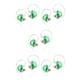 thumbnail image 3 of Cateissary Auricular con cable Auriculares profesionales de silicona Botón de control Cable de fibra Auricular HiFi dinámico Auricular Verde 5Conjunto, 3 of 6