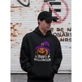 thumbnail image 2 of Happy Halloween Spooky Pumpkin  Hoodie Men -Image by Shutterstock, Male Large, 2 of 4