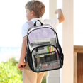 thumbnail image 6 of Ttyddzy Clear Backpack Heavy Duty PVC Transparent Backpack for College Workplace, Lilac Dandelion, 6 of 7