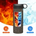 thumbnail image 6 of Uemuo Dinosaur Print 18oz Sports Insulated Kettle, Water Bottle, Outdoor Sports Bottle, Insulated Hydration Bottle with Handle & Flip Straw, 6 of 8