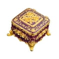 thumbnail image 4 of fenteer Vintage Jewelry Box Creative Small Trinket Box for Jewelry Necklace Earrings violet, 4 of 8