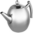 thumbnail image 1 of Moroccan Teapot With Filter - 1L Stainless Steel Coffee Maker Kettle With Filter, Large Capacity Thickened Flat Bottom Coffee Tea Water Container With, 1 of 5