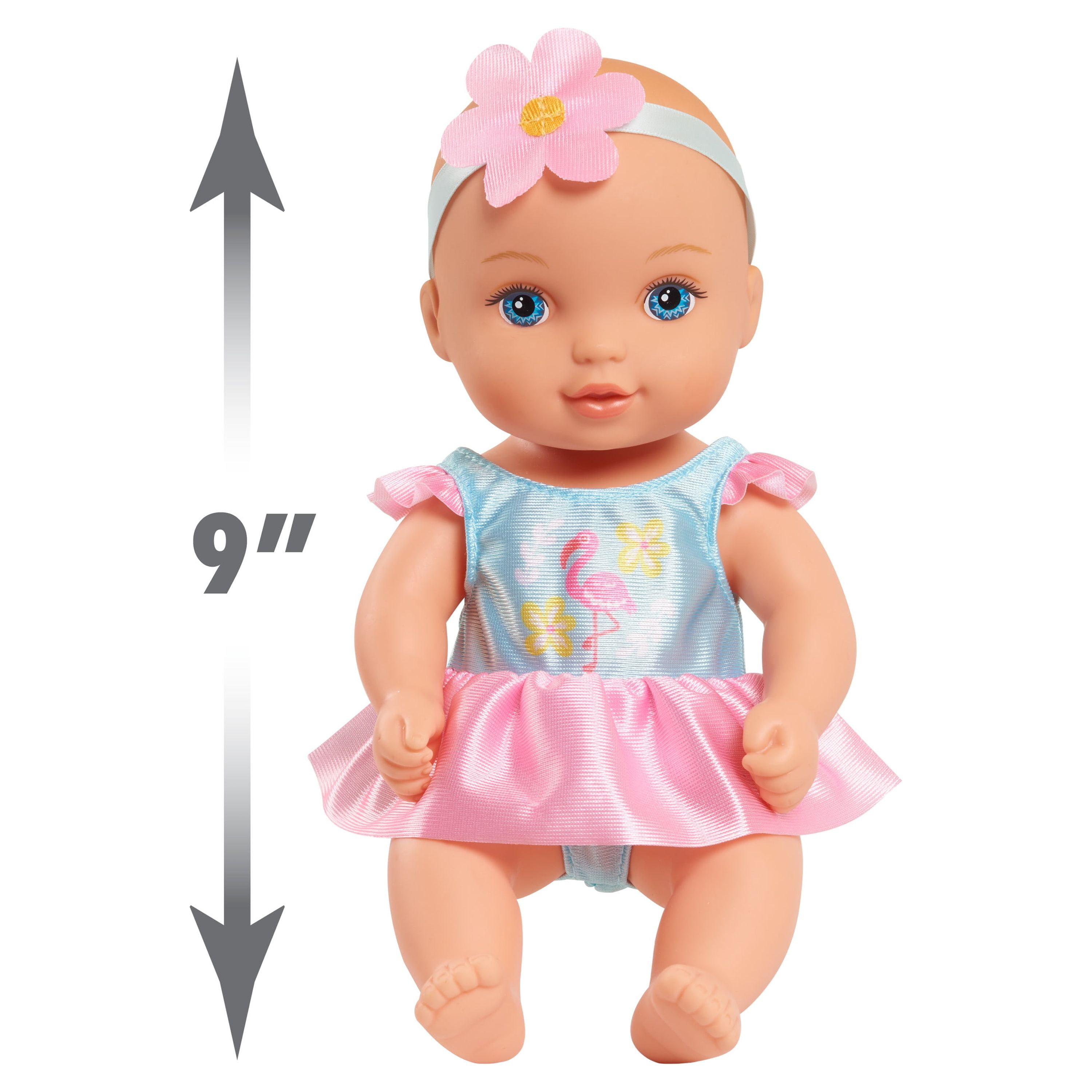 Just Play Waterbabies Bath Time Fun Duckie Baby Doll, 10