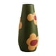 thumbnail image 1 of Jarrón de cerámica pintado, accesorios para fotos, jarrón de cerámica, jarrones de flores únicos, jarrón de mesa Verde, 1 of 9