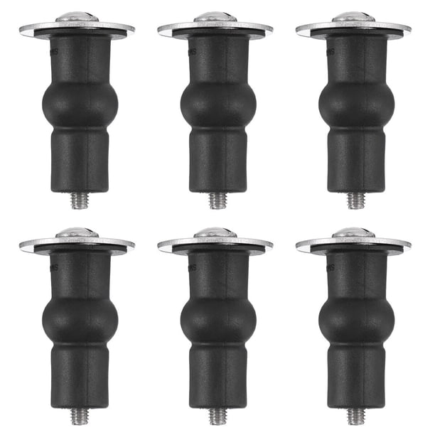 Tornillos de fijación de la cubierta del inodoro de 6 unids Tornillos para el baño del asiento del asiento del baño del baño Tornillos de expansión