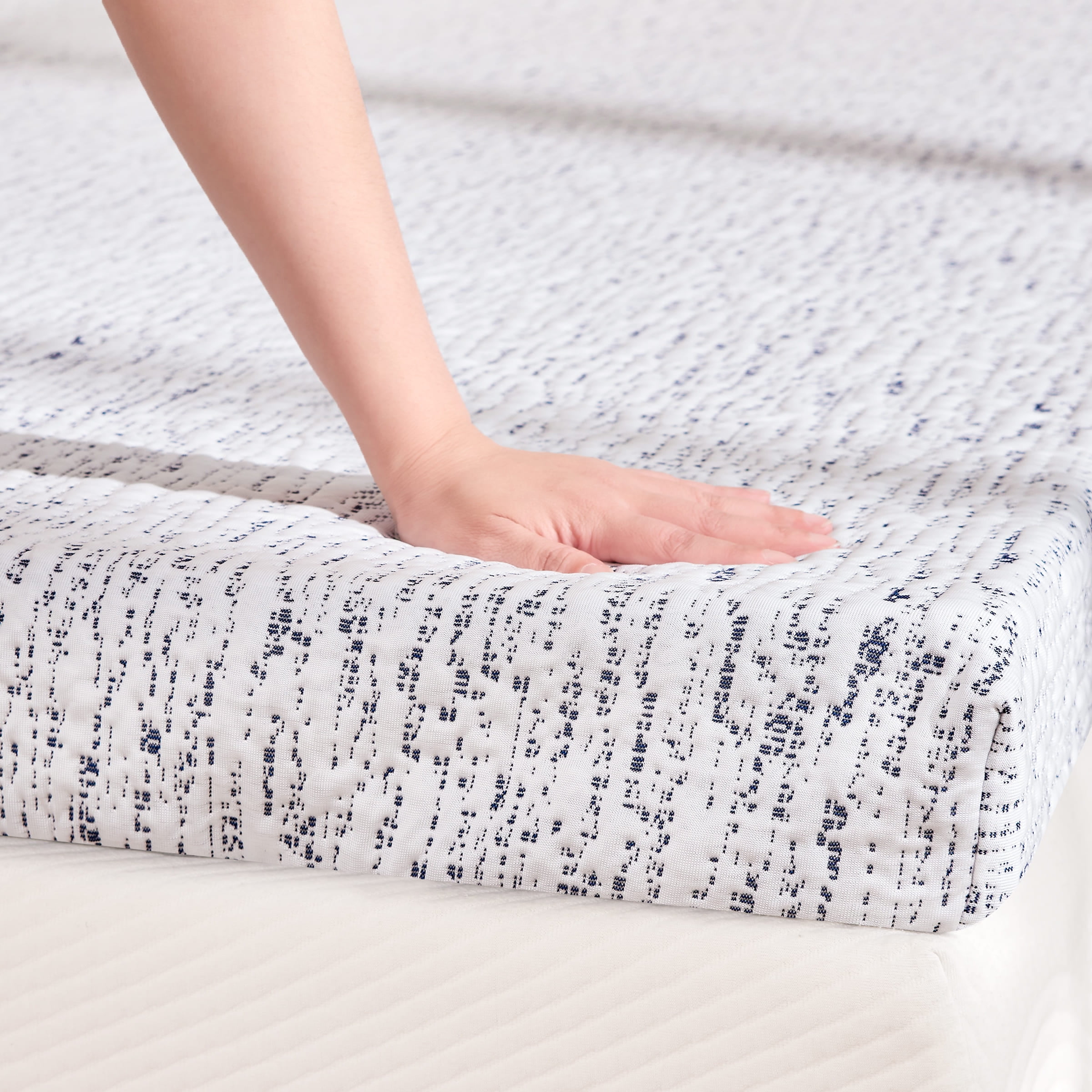 Subrtex 2" Gel Infused Memory Foam Mattress Topper, Topper with Cooling Cover, Twin