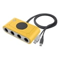 thumbnail image 1 of Adaptador Usb Gamecube Switch Pc Wii u 4 Controles Amarillo, 1 of 8