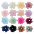 thumbnail image 4 of Organza-Flower Burning Edge Fabric Floral Flower Handmade Flower Hair Accessorry Clothing Flower Ornament Women, 4 of 4