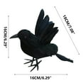 thumbnail image 3 of LSLJS Simulation Crow Decoration All Saints Crow Props Simulation Feather Bird Party Supplies Decoration Halloween Decorations Halloween Party Supplies, 3 of 9