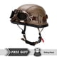 thumbnail image 2 of Casco de seguridad de media cara para montar a caballo, unisex, para hombre y mujer, cómodo, con certificación DOT, 2 of 5