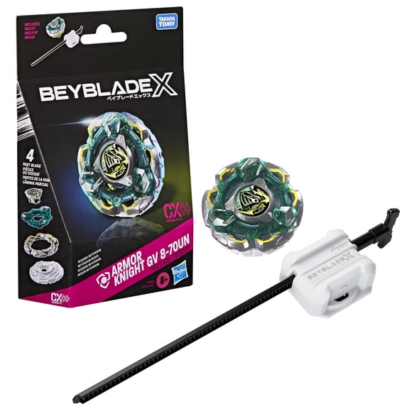 Beyblade X Fortress Knight GV 8-70UN CX Infinity Starter Pack Set with Top & Launcher, Ages 8 and up