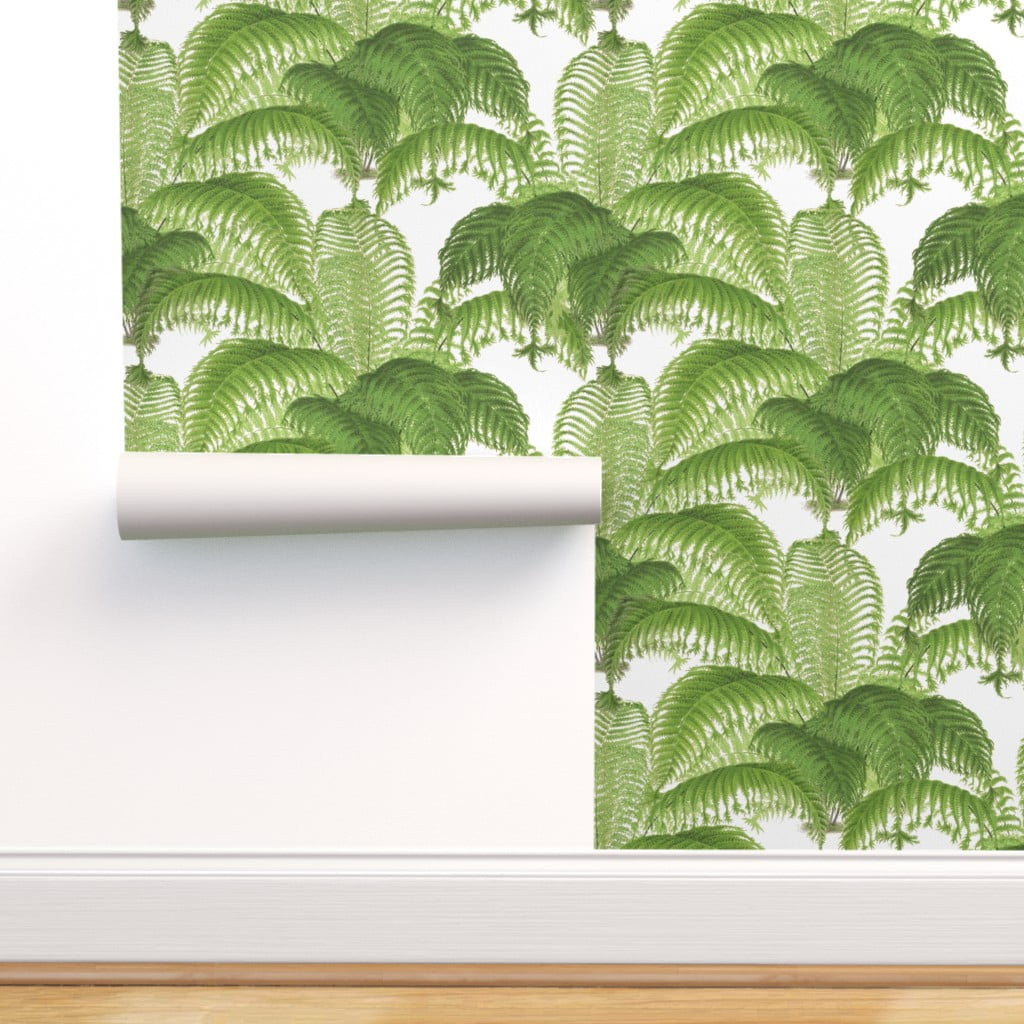 Peel-and-Stick Removable Wallpaper Fern Nature Plant Spring Greenhouse
