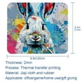 thumbnail image 5 of Rabbit Desk Pad Mousepad Gaming Mouse Pad, Square 8.3x9.8 Inch Non-Slip Rubber Bottom Printed, Suitable for Office and Gaming, 5 of 6