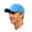 Hat 63#Blue, variant on Men's Baseball Caps Solid Color Mesh Quick Drying Breathable Lightweight Sun Hat for Hiking Running Travel Summer Outdoor