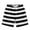 Black, variant on Boys Striped Swim Trunks, Elastic Waist Board Shorts for Kids Beach Pool,9-10 Years