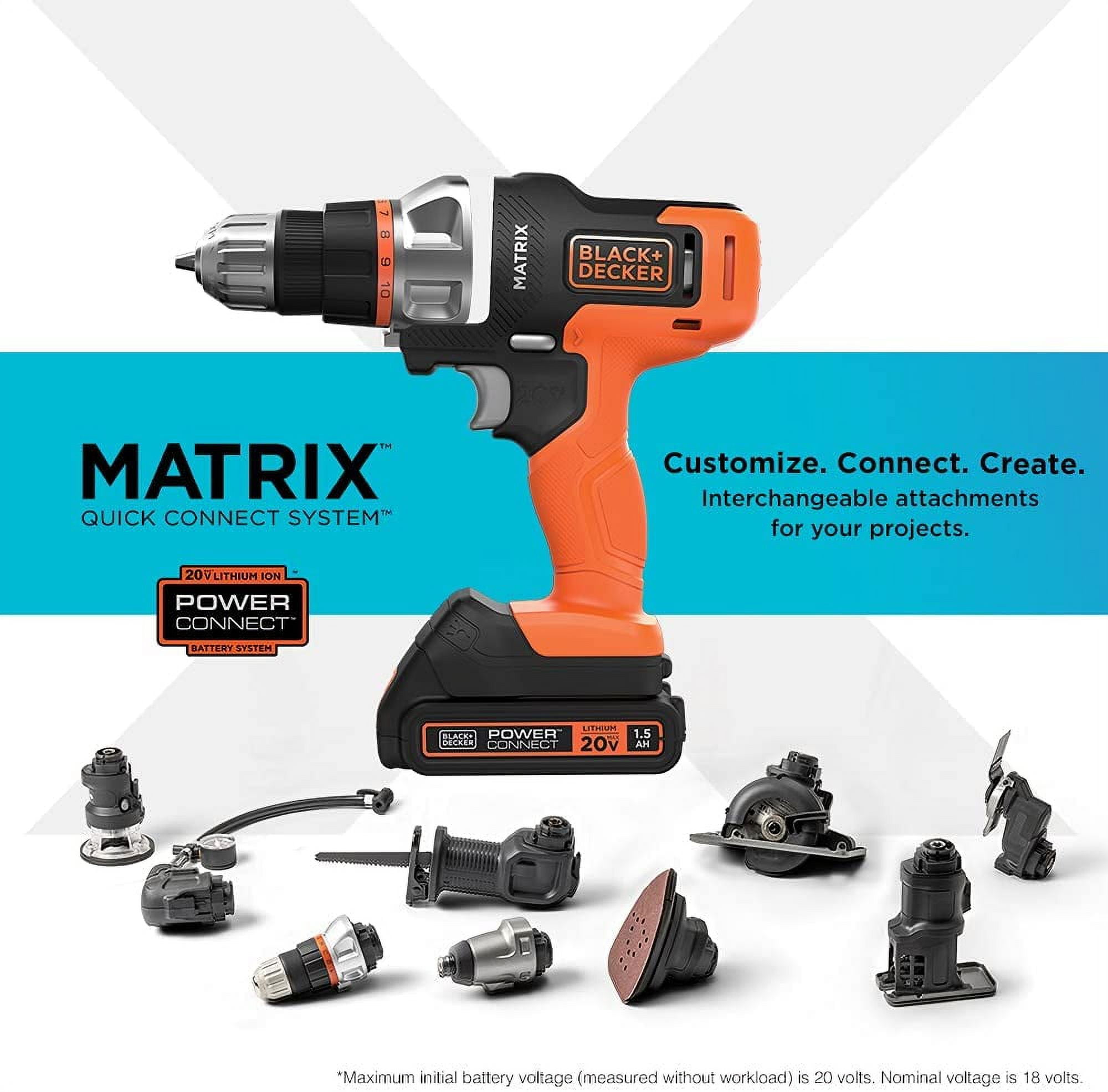 BLACK+DECKER 3/8-Inch Corded Matrix Drill-Driver, BDEDMT 