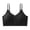 Black, variant on Women Front Closure Bra Button Down V-Neck Bralettes High Elasticity Convenient Workout Bra with Ultra Thin Straps Black Free Size
