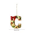 thumbnail image 5 of Ikohbadg 26 Letter Ornaments for Christmas Tree Decoration, Personalized Hanging Pendant Xmas Alphabet for Christmas Initial Ornament, DIY Craft Ornaments, Christmas Gifts for Family Friends (C), 5 of 6